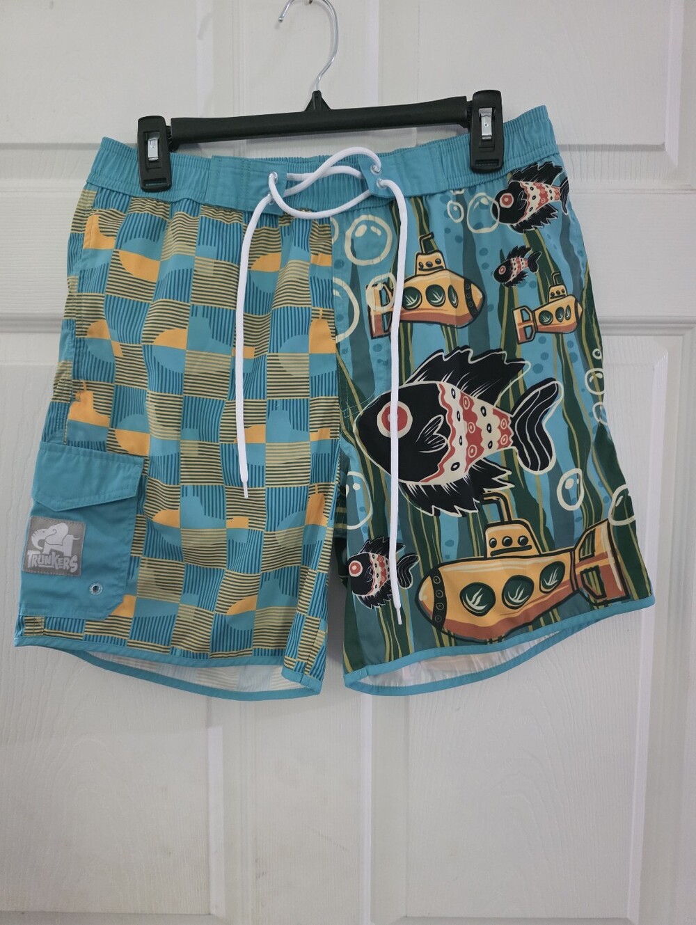 Men Size Medium Trunker Swim Shorts Under Water Sub Swim Shorts